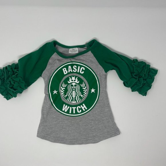 Other - Starbucks Basic Witch Raglan Tee 2XS (12-18m)